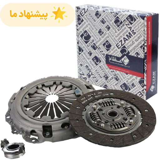 دیسک و صفحه پژو 206 تیپ 5 عظام با بلبرینگ کد 3184112